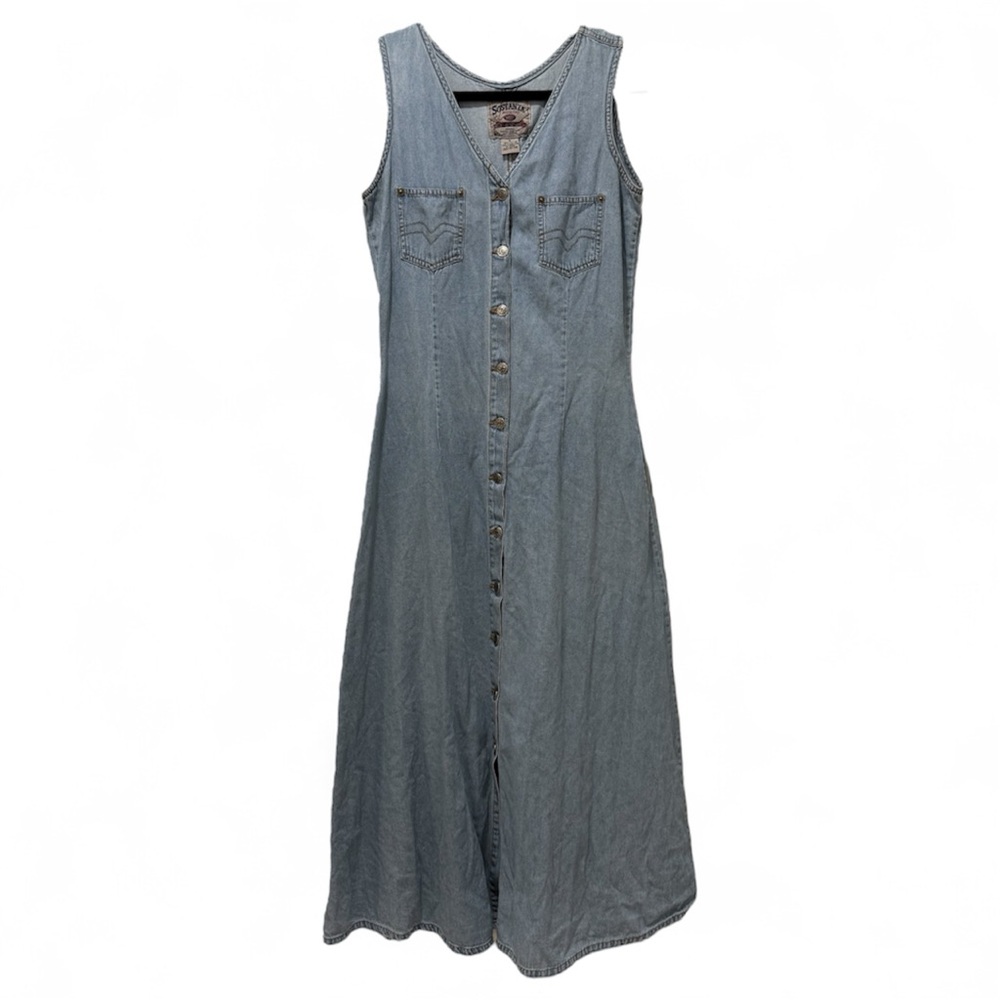 Sostanza Sleeveless Denim Dress